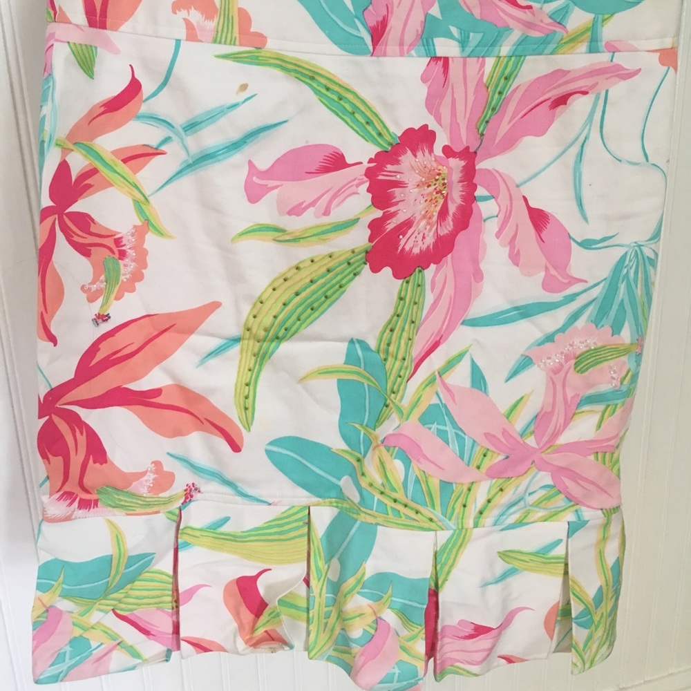 Floral pencil skirt